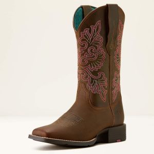 Ariat Round Up Wide Square Toe StretchFit Westernlaars