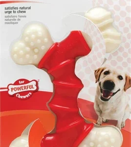 Nylabone Extreme Chew Kauwbot voor Harde Bijters | Baconsmaak - Rood/Wit