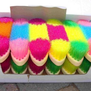 Borstel hard multicolor
