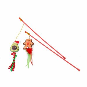 Farm Company – Kat – Kerst kattenhengel met knuffel gevuld met kattenkruid