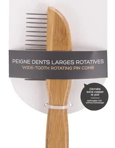 Bamboe Kam Grof | Met Roterende Tanden