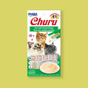Inaba Churu Tonijn en Kip | Smeuïge Kattensnack (4 Tubes)
