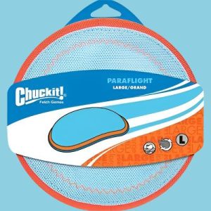 Chuckit! Paraflight Hondenspeelgoed | Duurzame Vliegdisk – Blauw/Oranje