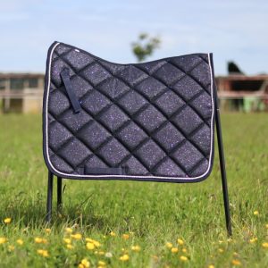 Sparkling glitter zadeldek Navy