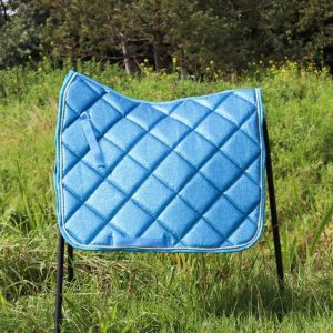 Sparkling glitter zadeldek sea blue