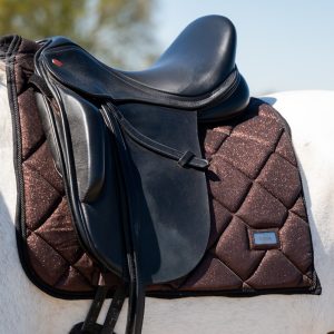 Showtime zadeldek mahonie glitter dressuur