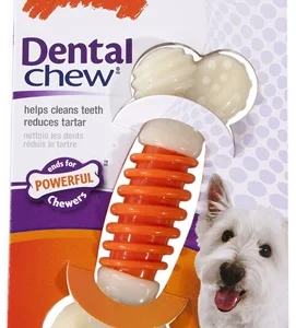 Nylabone Dental Chew Hondenspeeltje | Bacon Smaak & Ribbels voor Tandverzorging