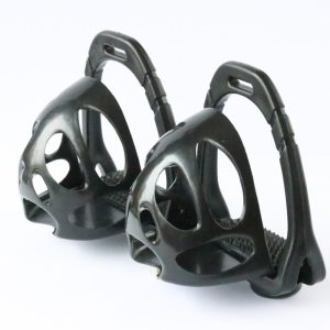 Stijgbeugels met teenstoppers kunststof