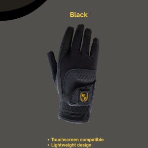 Air glove verstevigde rijhandschoenen SirLancelot zwart