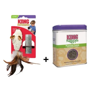 Combideal Kong - Feather Muis + Catnip Navulling Voordeelverpakking