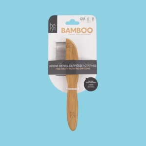 Fijne Kam met Roterende Tanden – Bamboe