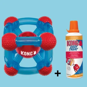 KONG Rewards Tinker Hondenpuzzel & KONG Easy Treat Cheddar Kaas