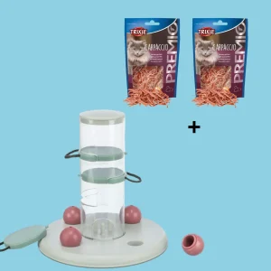 Combideal - Cat Activity Gambling Tower Kunststof + 2x Premio Carpaccio Kattensnack