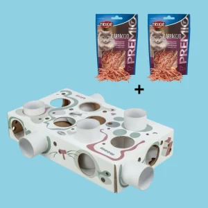 Combideal - 2x Premio Carpaccio Kattensnack+ Cat Activity Paws'n'treats Box Karton