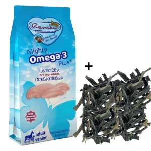 Combideal Renske Mighty Omega Plus - Hondenvoer - Kip 12 kg + Pawty Pens Gezonde Hondensnack Voordeelverpakking (1 KG)