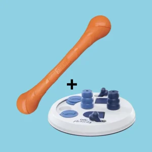 Combideal - Kong Squeakstix (51 CM) + Trixie Dog Activity Flip Board (23 CM)