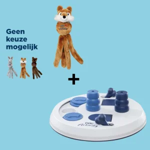 Kong Wubba Friends Knuffel & Trixie Dog Activity Flip Board – Complete Speelset