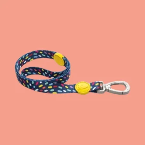 Morso Hondenriem Gerecycled Color Invaders | Paars met Confetti