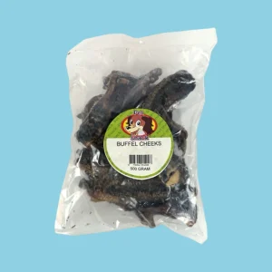 Gedroogde Buffelwangen Kauwsnack | Natuurlijke Petsnack Hond
