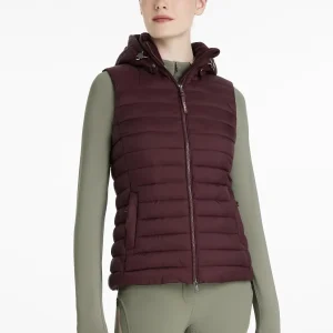 LeMieux Rose hooded puffer bodywarmer 'aw25