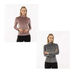 BR velvet pullover Fayah rib