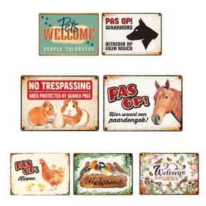 Metalen Bordjes Horizontaal