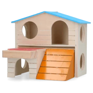 Pawise Kleurrijk knaagdier huisje met 2 verdiepingen