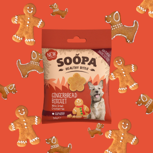 Soopa – Hond- Hondensnack – Hypoallergeen – Bites – Gingerbread Biscuit