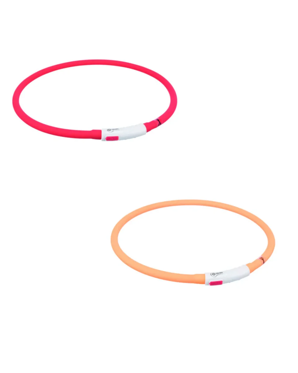 Flash Lichtgevende Siliconen Band USB XS-XL 70 cm