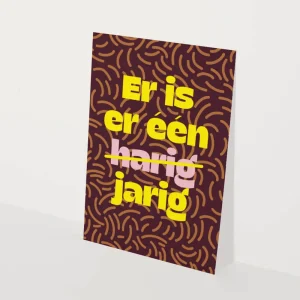 Wenskaart - Er is er één harig