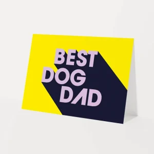 Wenskaart - Best dog dad