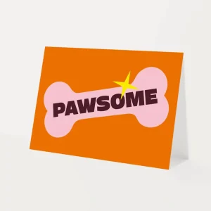 Wenskaart - Pawsome