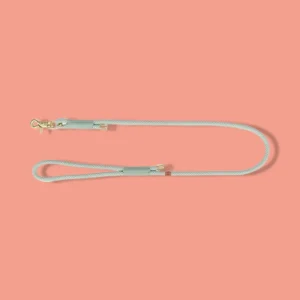 Trixie Soft Rope Hondenriem | Lichtgrijs & Grijs met Gouden Accenten