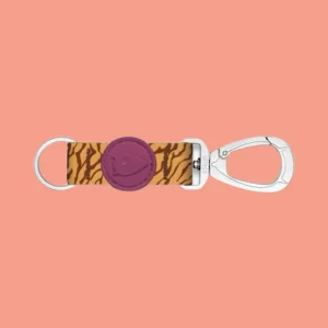 Keycord Sleutelhanger Gerecycled - Jungle Drum Groen met Tijgerprint Band