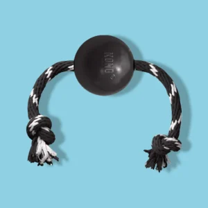 Kong Extreme Bal met Touw | Zwart-Wit