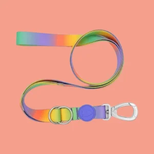 Morso Verstelbare Hondenriem | Gerecycled 'Spring Blossom' Regenboog Design