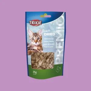 Trixie Premio Gevriesdroogde Kippenharten – Pure & Natuurlijke Kattensnack
