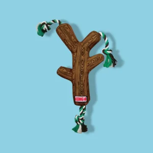 Kong Fetchstix Met Touw | Robuust Houten Speeltouw voor Actieve Honden
