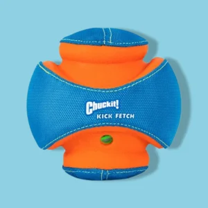 Chuckit! Giggle Kick Fetch Hondenbal - Blauw/Oranje