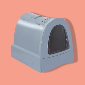 IMAC Zuma Kattenbak met Schuiflade en Doorzichtige Klep, Blauw