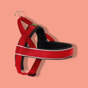 Hunter Norweger Hondenharnas Racing Nylon | Rood-Zwart