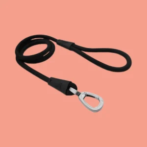 Morso Hondenriem van Gerecycled Zacht Touw – Zwart