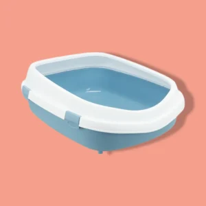 Trixie Kattenbak Primo met Hoge Rand | Blauw-Wit