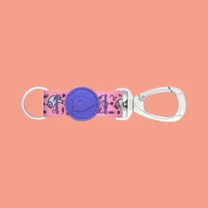 Sweet Tweet Gerecyclede Sleutelhanger | Key Cord met Vogelprint - Roze