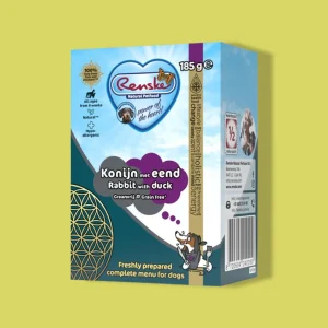 Renske - Vers Bereide Maaltijd Eend Konijn Graanvrij Hondenvoer