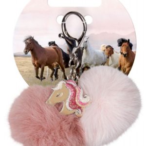 Sleutelhanger fluffy pompom